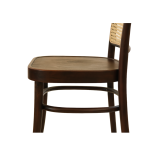 Wooden Restaurant Chair LOOMI 811 Rattan Walnut