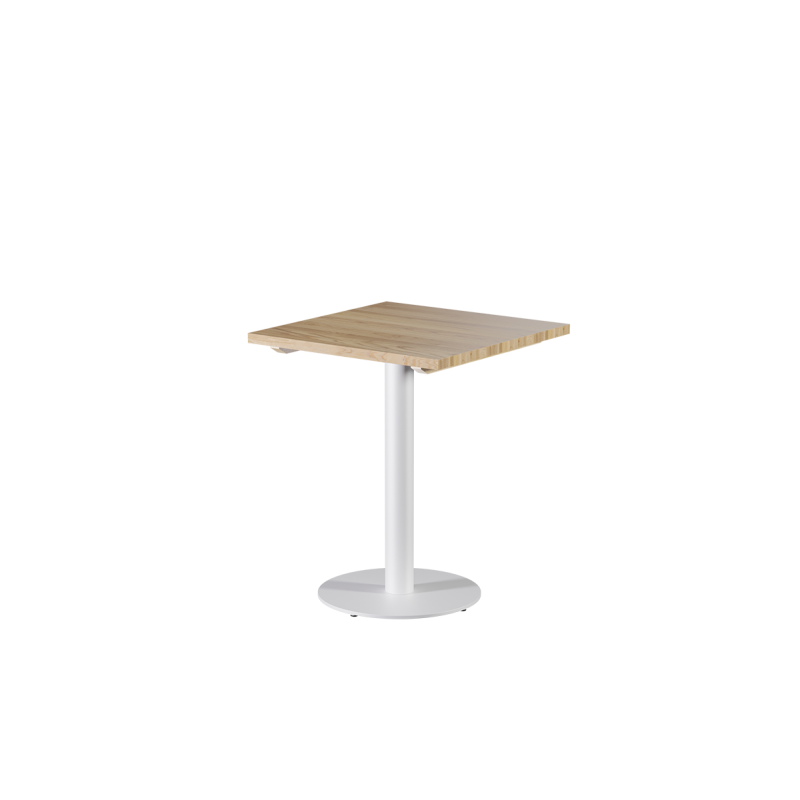 Wooden Top Table ALFA R White