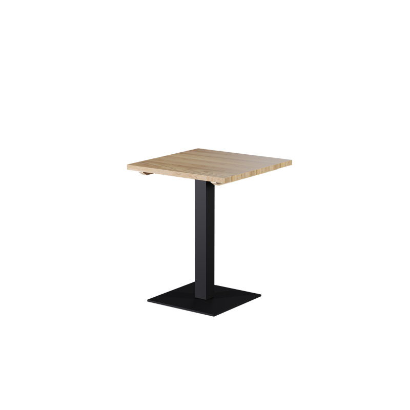 Wooden Top Table ALFA S black