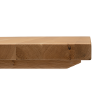 Oak-top table ALFA BAR Black