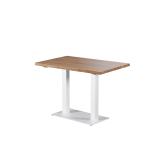 Oak-top table ALFA DUO White