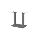 Oak-top table ALFA DUO Grey