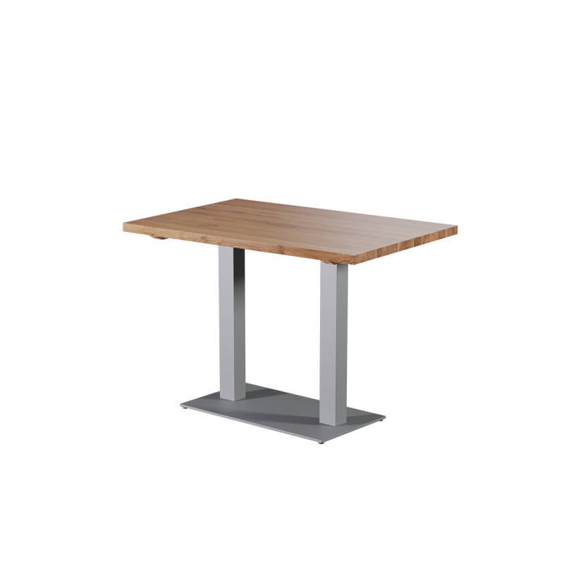 Oak-top table ALFA DUO Grey