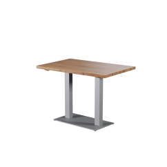 Oak-top table ALFA DUO Grey