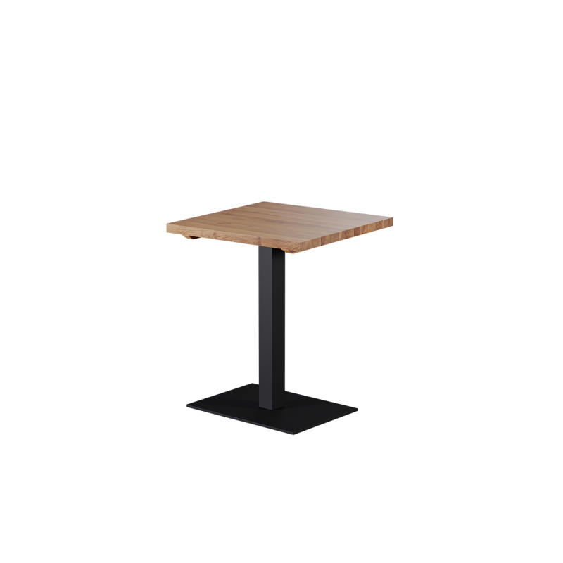 Oak-top table ALFA 40x55 Black