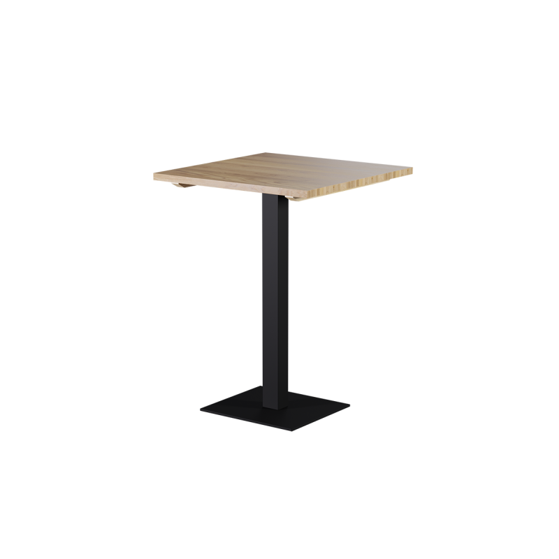 Wooden Top Table ALFA BAR black