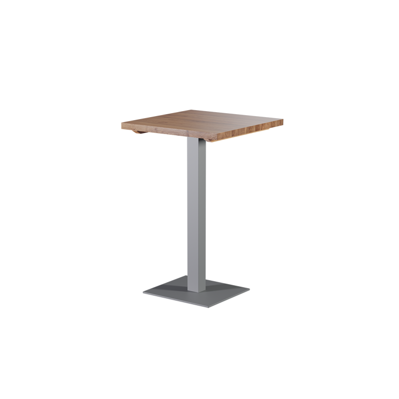 Oak-top table ALFA BAR Grey