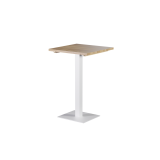 Wooden Top Table ALFA BAR White