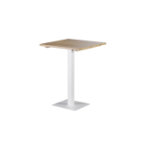 Wooden Top Table ALFA BAR White