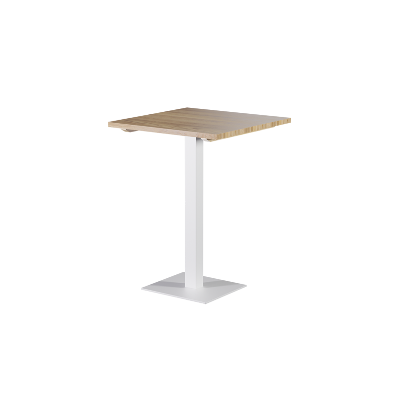 Wooden Top Table ALFA BAR White