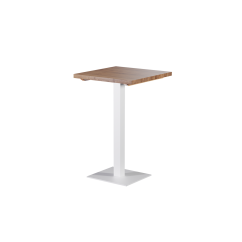 Oak-top table ALFA BAR White