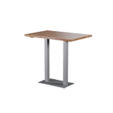 Oak-top table ALFA BAR DUO Grey