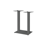 Oak-top table ALFA BAR DUO Grey