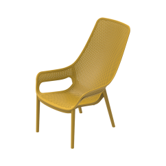 Beer Garden Chair AERO LUNGO Mustard Yellow