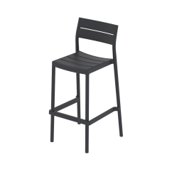 Beer Garden Chair CAPRI BAR Black