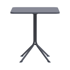 Beer Garden Table PRATO 70x70 Dark Grey