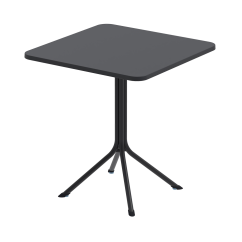 Beer Garden Table PRATO 70x70 Black