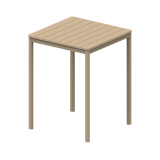 Beer Garden Table TERRAZZA BAR 80x80 Beige