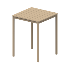 Beer Garden Table TERRAZZA BAR 80x80 Beige