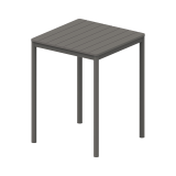 Beer Garden Table TERRAZZA BAR 80x80 Dark Grey