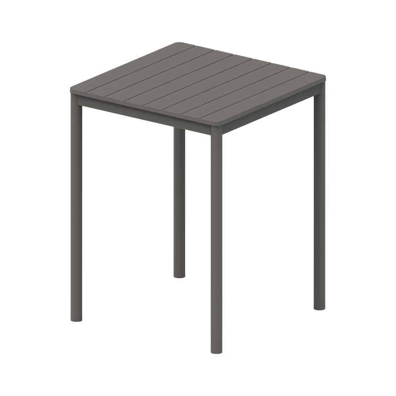 Beer Garden Table TERRAZZA BAR 80x80 Dark Grey