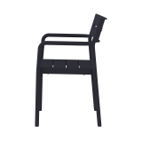 Beer Garden Chair CAPRI ARM Black