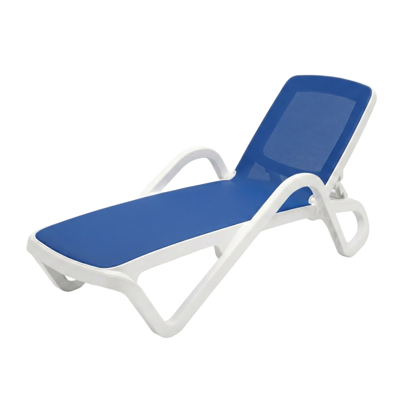 Plastic Sun Lounger MARINA Blue