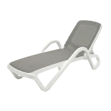 Plastic Sun Lounger MARINA Grey
