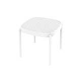 Beer Garden Table ARIA 46x45 White