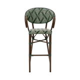 Technorattan Chair CAMILLO BAR Green