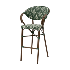 Technorattan Chair CAMILLO BAR Green