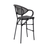 Technorattan Chair CAMILLO BAR Graphite