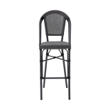 Technorattan Chair MATTEO BAR Graphite