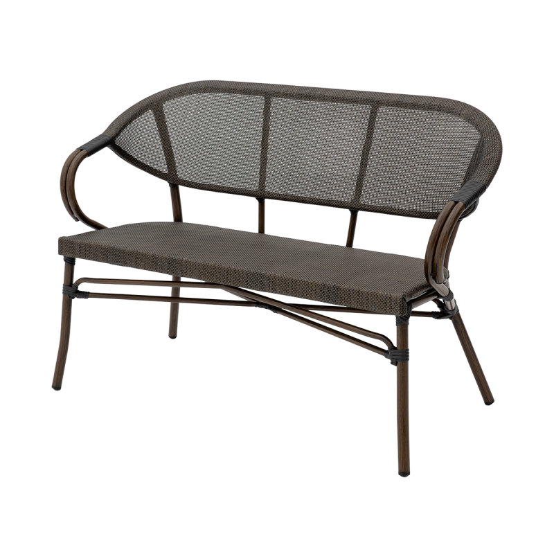 Technorattan Bench CAMILLO BENCH Brown