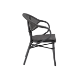 Technorattan Chair CAMILLO Graphite
