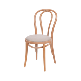 Wooden Restaurant Chair MONET 18 Beige Seat