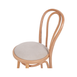 Wooden Restaurant Chair MONET 18 Beige Seat