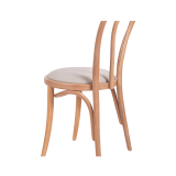 Wooden Restaurant Chair MONET 18 Beige Seat