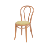 Wooden Restaurant Chair MONET 18 Pistachio Seat