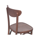 Wooden Restaurant Chair BOOMERANG Walnut