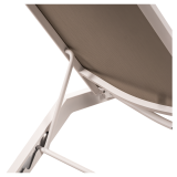 Sun Lounger RIVIERA White-Beige