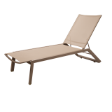 Sun Lounger RIVIERA Champagne-Beige