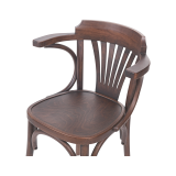 Wooden Restaurant Chair LEGEND ARM Walnut