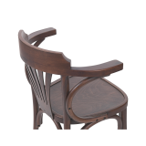 Wooden Restaurant Chair LEGEND ARM Walnut