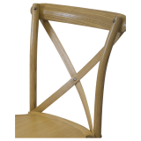 Wooden Wedding Chair CROSS-BACK WOOD Bright Rustic