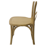 Wooden Wedding Chair CROSS-BACK WOOD Bright Rustic