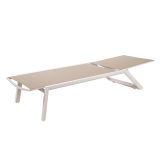 Aluminium Sun Lounger RIVIERA Beige