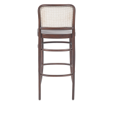Wooden Restaurant Chair LOOMI 811 BAR Rattan Walnut