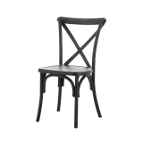 Wooden Wedding Chair CROSS-BACK WOOD Black