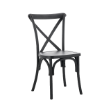 Wooden Wedding Chair CROSS-BACK WOOD Black
